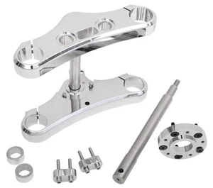 Accutronix TWD549-ESCK8 49mm Wide-Glide Conversion Kit - 5 Deg. Rake - Chrome - Picture 1 of 3