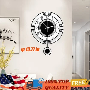 Large Swing Wall Clock Modern Nordic Living Room Silent Pendulum Wall Clock - Picture 1 of 10