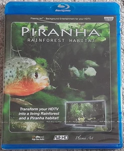 PIRANHA RAINFOREST HABITAT PLASMA ART BLU-RAY NEW & SEALED REGION FREE  - Picture 1 of 2