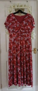 Gorgeous Joe Browns Maxi Floral Dress 👗Curve 18 Reg 20 Waist Detail - Imagen 1 de 11