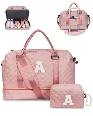 Women Gift-Birthday Gifts, Initial Duffle Bags with Shoe Compartment, Girls W... - Image 1 of 4