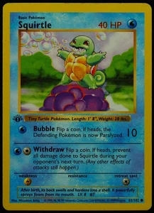 Squirtle #7 LP Pokemon Card - Picture 1 of 3