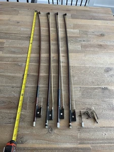 Lotto 4 archi marcati violino antico vintage 4/4 Germania Glasser Pat Frog tenuta ritrovamento - Foto 1 di 11