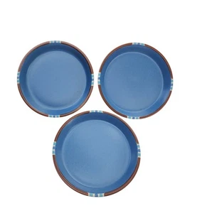 3 Dansk Blue Mesa Japan Southwestern 7,5" Steinzeug Salat Dessert Teller  - Bild 1 von 10