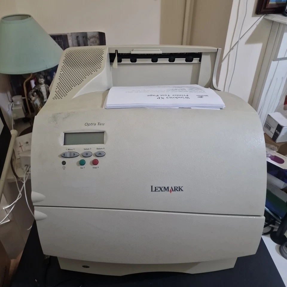 LEXMARK OPTRA T612 LASER PRINTER Fully Working No Toner Supplied  - Image 1 of 4
