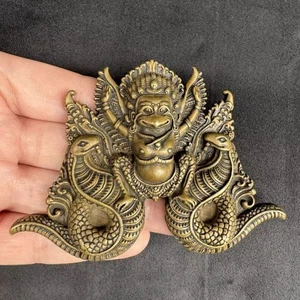 Vintage brass armor, roc bird pendant, Tibetan amulet - Picture 1 of 10