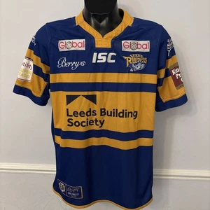 ISC Leeds Rhinos Heim Rugby Shirt 2016 Carl Ablett Größe Medium M - Bild 1 von 8