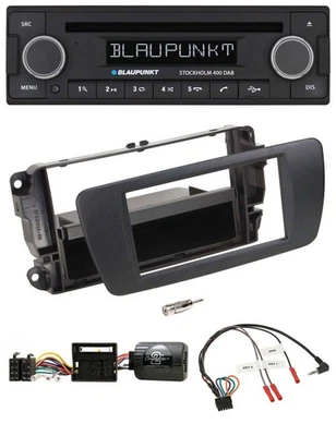 Blaupunkt Lenkrad Bluetooth DAB CD USB Autoradio für Seat Ibiza nitschwarz - Bild 1 von 4