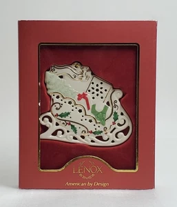 Lenox Joyous Tidings Porcelain Sleigh Ornament Christmas 2010 NOS - Picture 1 of 6