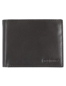 Men's Leather Wallet Extra Capacity Attached Flip Pockets, Brown (Glove), Size - Picture 1 of 5