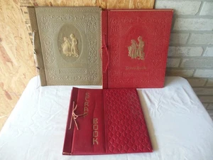 Lote de 3 libros de chatarra vintage, páginas de papel, ligeramente usados solamente/buen estado - Imagen 1 de 17