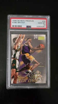 1998-99 KOBE BRYANT SKYBOX PREMIUM SP BASE PSA 10 GEM MINT! CARD #44! LAKERS! - Image 1 of 4