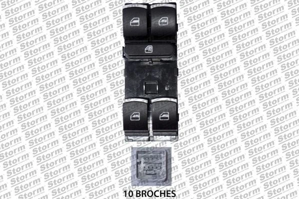 Contacteur lève-vitre pour Golf 6, Tiguan, Jetta 857 - Photo 1/1