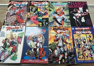 Lote de 8 respaldos de papel comerciales Harley Quinn novela gráfica DC Comics - Imagen 1 de 6