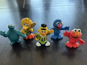 5 Sesame Street Workshop Bert & Ernie 3” Figures Big Bird Bert Cookie Monster - Picture 1 of 5
