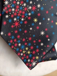 BRIONI Made Italy Dress Tie Men's 100% Silk Black Multicolor Designs - Picture 1 of 14