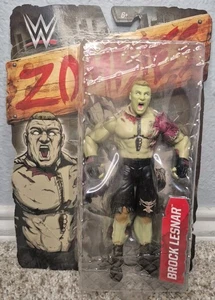 WWE Zombies Brock Lesnar Action Figure Mattel scatola strappata danneggiata - ancora nuova con scatola - Foto 1 di 6