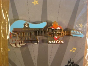 HOUSE OF BLUES Enamel Lapel Pin - Guitar: Dallas, Tx. - Picture 1 of 2