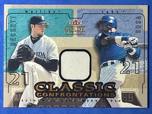 2004 Fleer Genuine Insider Classic Confrontations Patch Sosa Beckett 209/400 - Picture 1 of 3