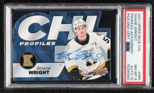 2021-22 Upper Deck CHL Profiles Auto 7/15 Shane Wright #PR-5 PSA 8