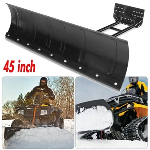 Snow Plow Kit 45'' Steel Blade For ATV UTV Polaris Sportsman 335/400/450 Honda - Picture 1 of 12