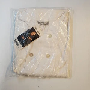 Chef Works Coat - Unisex / Off White - 2XL LONG SLEEVE ( 12 plastic buttons ) - Picture 1 of 3