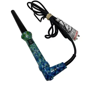 ISO Professional Choice ISOTwister Hair Curling Wand Intertek Peacock Spin Cord - Picture 1 of 3