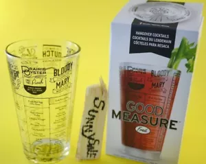 Bicchiere da ricetta BUONA MISURA, 7 ricette, cocktail postumi di una sbornia FRED bloody Mary 16 oz - Foto 1 di 4