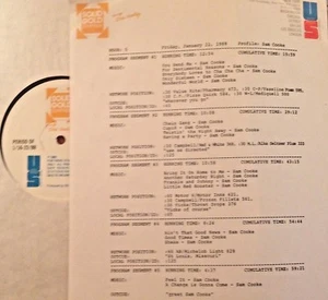 1/22/88 DICK BARTLEY'S SOLID GOLD SCRAPBOOK SALUTES SAM COOKE, HISTORY & 17 HITS - Picture 1 of 1