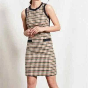 BODEN Heather 100% wool tweed dress size 20 long WW147 bwb - Picture 1 of 7