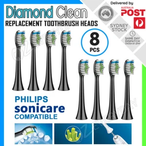 8pcs DIAMOND CLEAN Replacement Brush Heads for Philips Sonicare Toothbrush AU 🦘 - Picture 1 of 10