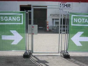 Bauzaun Fluchttür schwere Ausführung - Bild 1 von 2