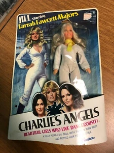 1977 HASBRO CHARLIE'S ANGELS FARRAH FAWCETT JILL MUNROE ACTION FIGURE/DOLL MOC - Picture 1 of 10