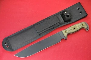 Busse Combat SHBM .265" Flat Ground Flat Black Blade, Black Canvas Micarta - Picture 1 of 13