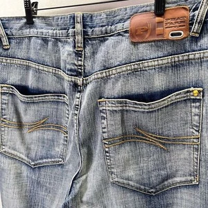Phat Farm Y2K 90s Baggy Skater Jeans Mens 36/33 Loose Fit Wide Leg HipHop 2086 - Picture 1 of 9