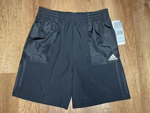 Adidas Shorts Boys Large Black Escape Woven New - Picture 1 of 6