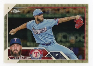 2023 Topps Chrome #1/1 Superfractor Sapphire Baseball # 139 Joe Barlow Texas - Picture 1 of 1