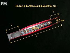 Akkordeon Bass-Handriemen 4,5 x 6 x von 40 bis 60cm Echtes Leder !Model FOLK.... - Bild 1 von 5