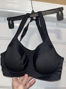 Chantelle Sports Bra Convertible Racerback US 30 DD Black Padded Style C29410 - Picture 1 of 11