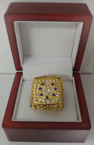 Peyton Manning - 2009 Indianapolis Colts AFC Championship Gold Color Ring W Box Cover