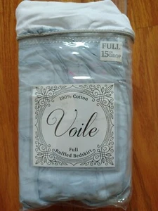 Cotton Voile Full Bed Skirt - Picture 1 of 7