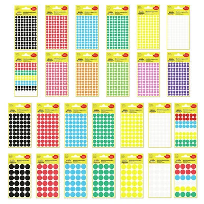Avery Zweckform Markierungspunkte 8mm 12mm 18mm viele Farben Klebepunkte Etikett