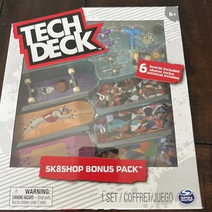 NEW Tech Deck SK8SHOP Bonus Pack - Hopps  (6 Fingerboards) Chrome Purple Trucks - Picture 1 of 4
