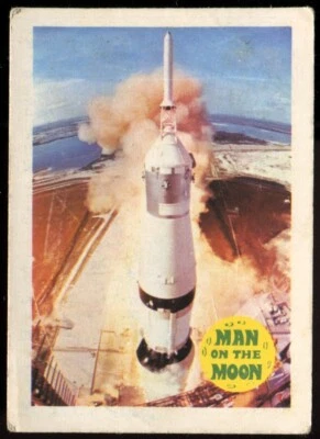 Trade Card, A&BC Chewing Gum, MAN ON THE MOON, 1970, Blast off 1st Stage - Image 1 of 2
