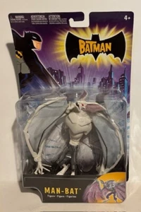 The Batman Animated Man-Bat Figure Mattel DC WB Kids Wings Grey NEW - Picture 1 of 2
