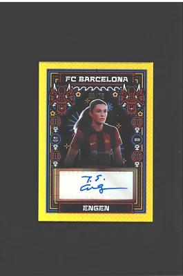 Ingrid Syrstad ENGEN Auto ROOKIE GOLD VARIANT Autógrafo de Futebol OL Lyonnes - Imagem 1 de 2