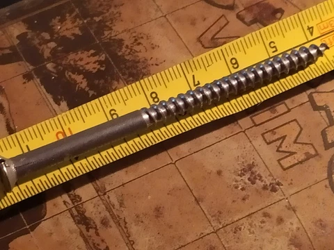 20pc 10X3 1/4" LONG OLD IRON WOOD SCREWS SLOTTED ANTIQUE WOOD SCREW BARN COUNTRY Cover