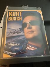 Kurt Busch Signed Autographed 8x10 Photo Nascar Miller Lite Beer