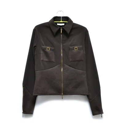 Chaqueta Blazer Anne Fontaine Mujer Marrón Cremallera Talla 2 Foto 1 de 4