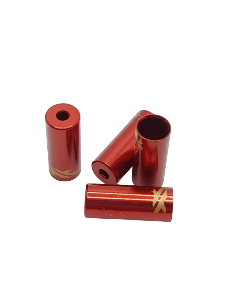 4 Piezas XLC Tapones Para Cable De Cambio Exterior Ø 5mm Aluminio Rojo - Imagen 1 de 1